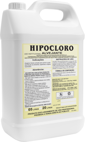 Hipocloro - Produtos de Limpeza Profissionais - Rizelar