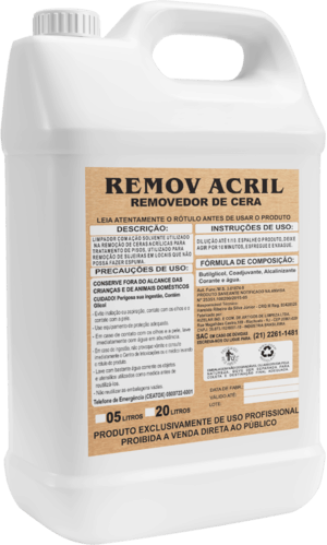 Remove Acril - Produtos de Limpeza Profissionais - Rizelar